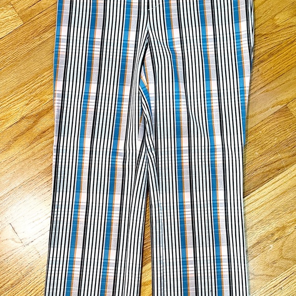 Anthropologie Maeve Jacquie Slim Trouser {Blue Motif} pants sz. 4. Nwot - Picture 10 of 15
